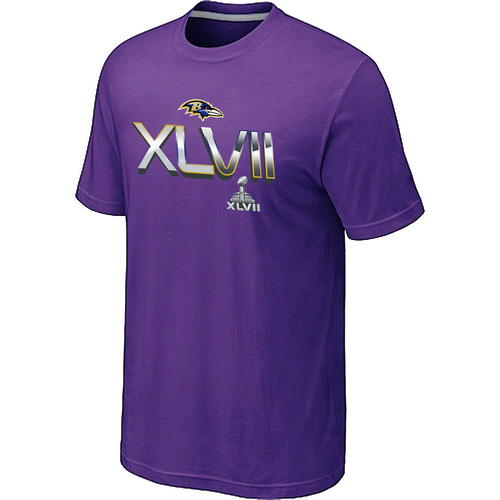 Baltimore Ravens 2012 Super Bowl XLVII On Our Way NFL T-Shirt - Purple